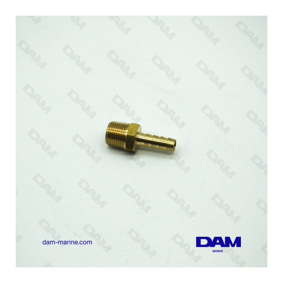 STRAIGHT FUEL CONNECTOR - 3/8 X 8MM