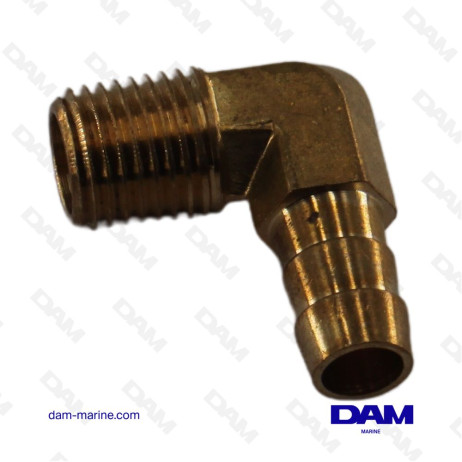 CONECTOR DE COMBUSTIBLE EN CODO DE 90° - 1/4 X 10MM