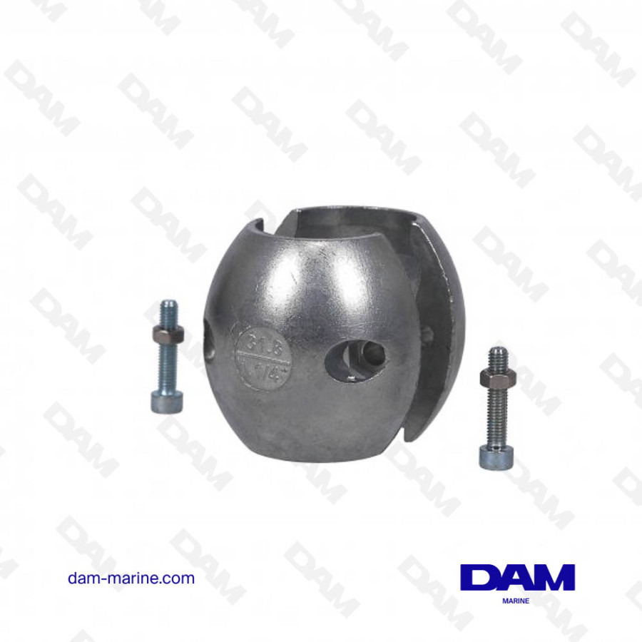 ZINC SHAFT NUT ANODE 1''1/4