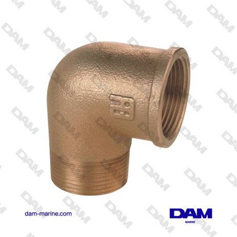 90° ELBOW FITTING BRASS 1'' X 1'' MF