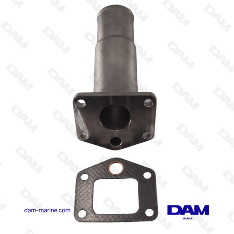 CODO DE ESCAPE DE ACERO INOXIDABLE YANMAR 3GM30