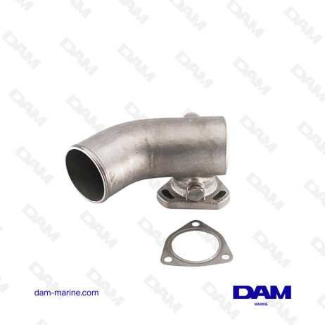 CODO DE ESCAPE DE ACERO INOXIDABLE YANMAR 4JH