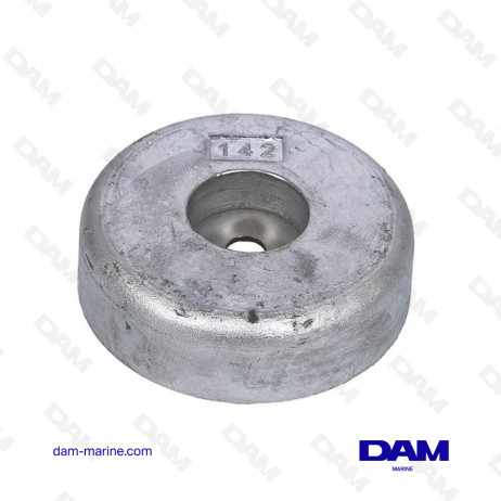 ZINC ROUND PANEL ANODE Ø140 - 3.1KG