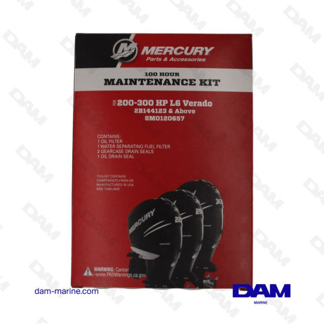 KIT ENTRETIEN MERCURY VERADO L6 - 100HRS AP 2B144123