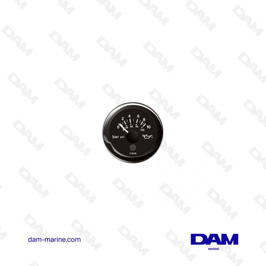 BLACK OIL PRESSURE GAUGE VDO A2C59514111