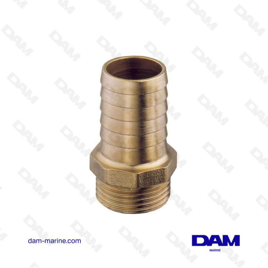 BRASS STRAIGHT WATER FITTING - 1-1/4" X 32MM