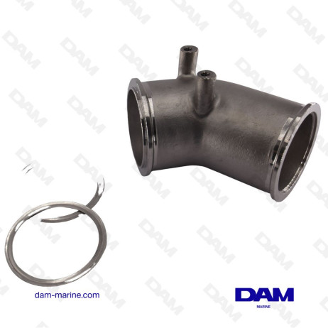 YANMAR 8LV STAINLESS STEEL EXHAUST ELBOW RAISE