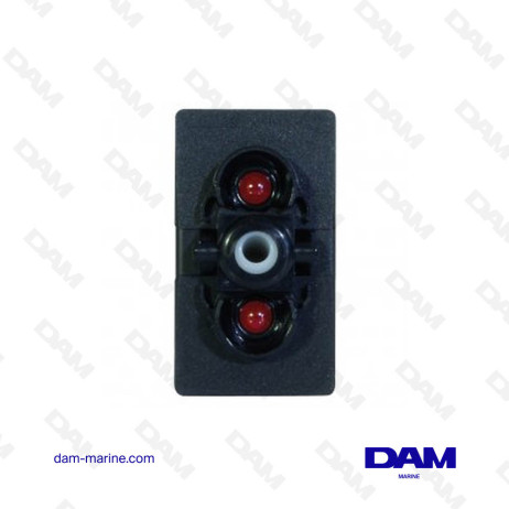 INTERRUPTOR ON-OFF-(ON) ILUMINADO 12V ROJO