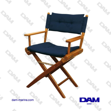 ASIENTO PLEGABLE ACOLCHADO AZUL