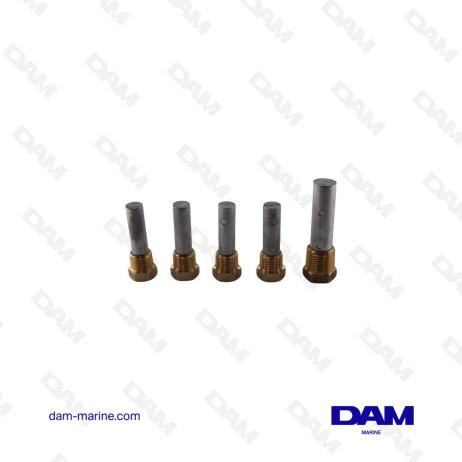 KIT DE ÁNODO DE ZINC YANMAR 5PCS 119773-92600