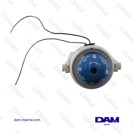 COMPASS FINDER 2" WITH BRACKET WHITE/BLUE - 25.170.02