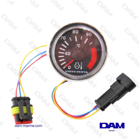 WATER TEMPERATURE GAUGE EVC BLACK VOLVO 874904