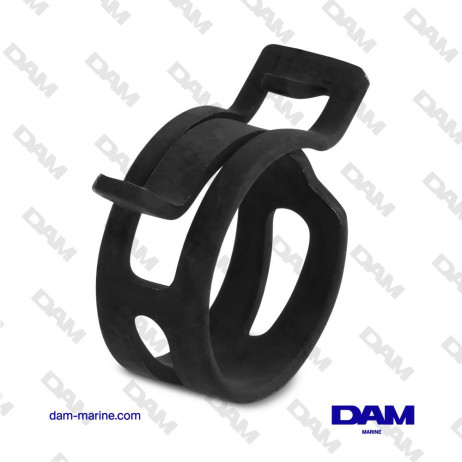 CUELLO ABRAZADERA NEGRO 13MM