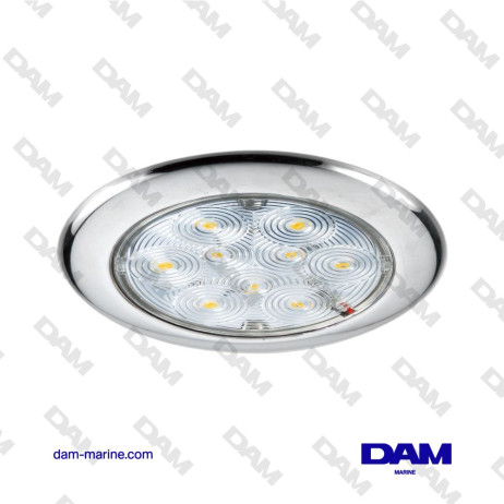 CEILING LIGHT 9 WHITE LED 132MM WITHOUT RECESSING