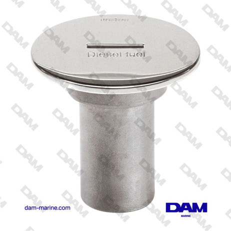 CAJÓN DE ACERO INOXIDABLE CON LLAVE MANGUERA DIESEL Ø38MM VETUS CAPF38S