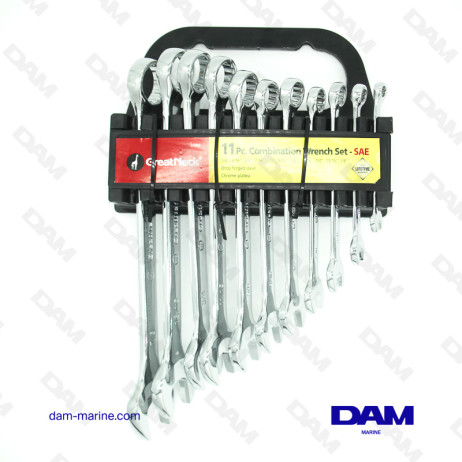 11PCS HERRAMIENTA DE LLAVE SAE