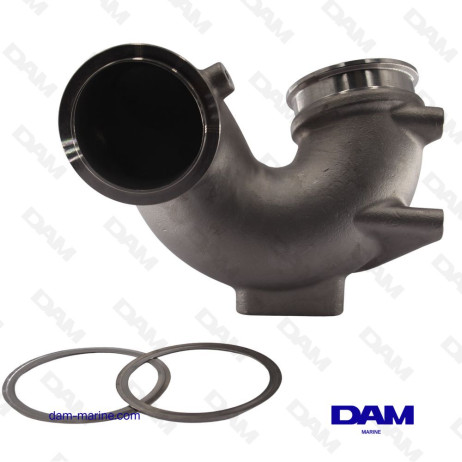 YANMAR STAINLESS STEEL EXHAUST ELBOW RAISE