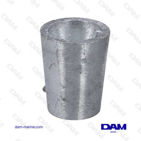 ANODE EMBOUT ARBRE CONIQUE 45MM