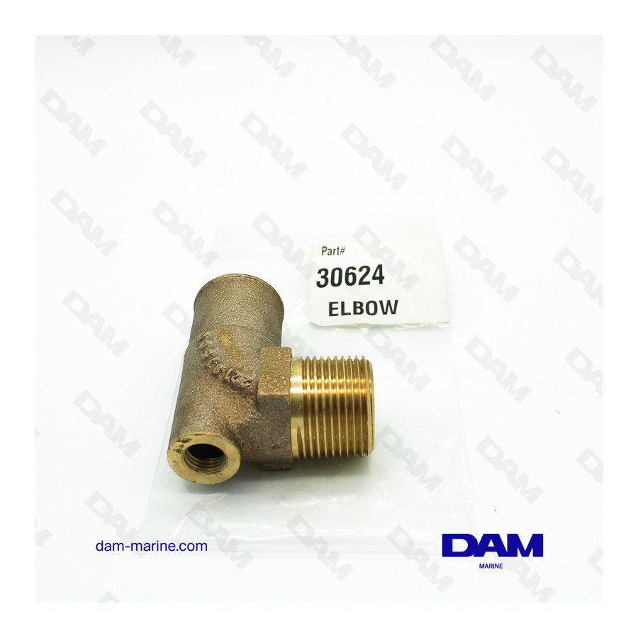 BRASS ELBOW WATER FITTING 90° MM 1" X 1-1/4