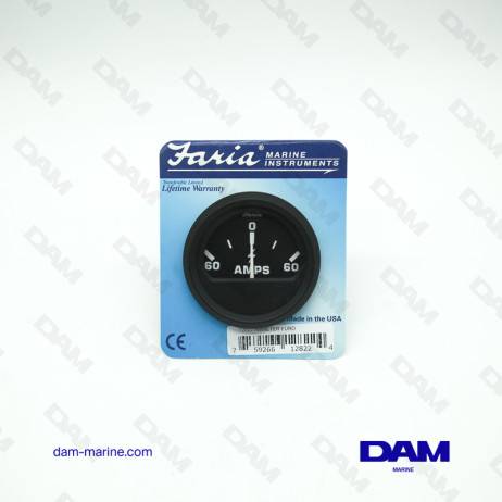 BLACK AMMETER VOLTAGE INDICATOR 60 AMPS