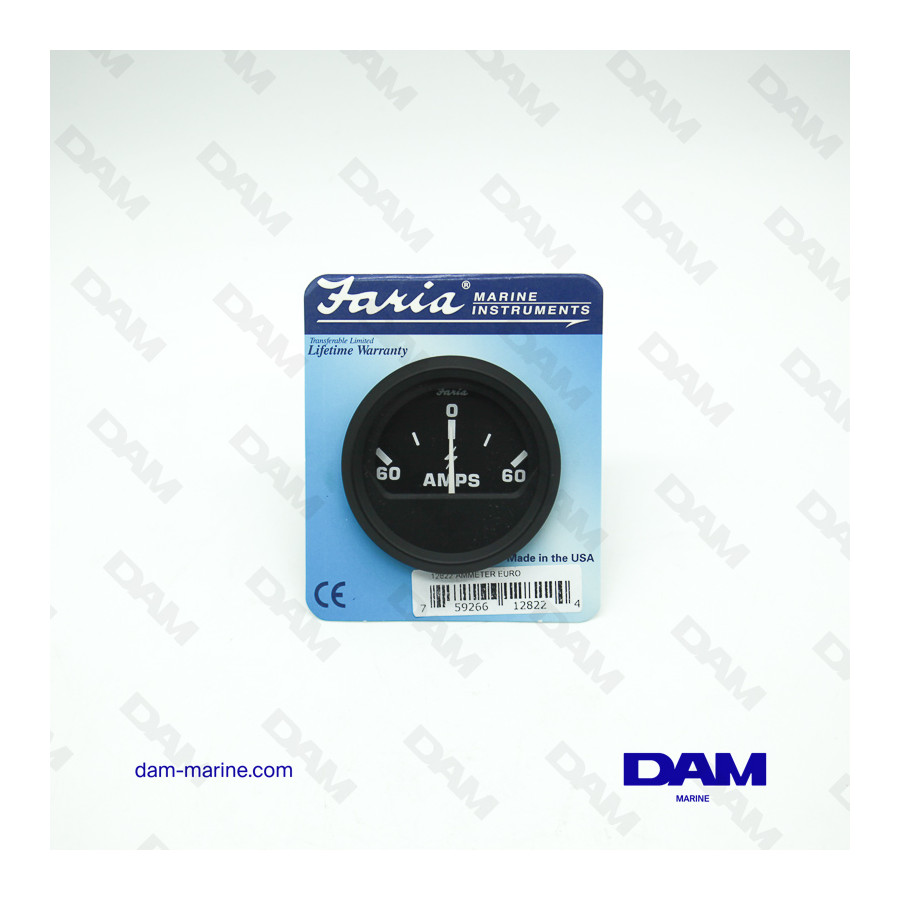 BLACK AMMETER VOLTAGE INDICATOR 60 AMPS