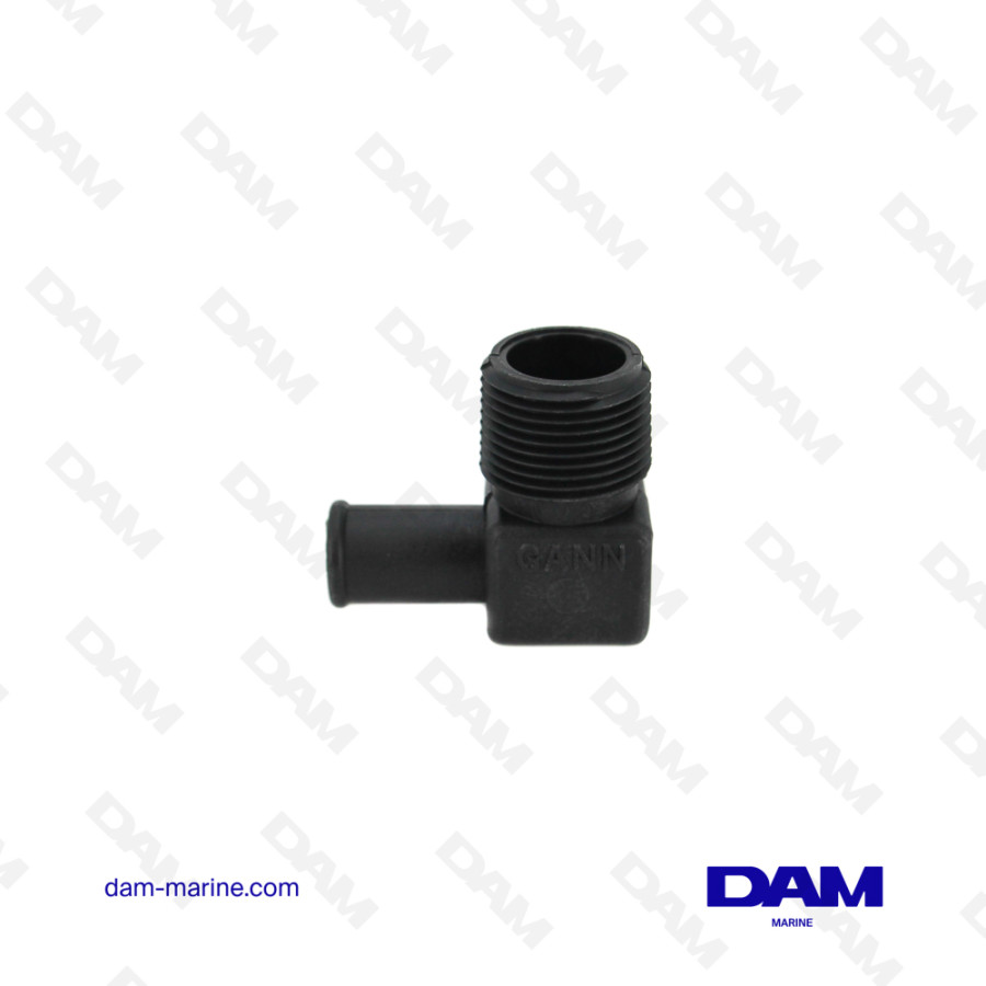 PLASTIC ELBOW WATER FITTING 90° MM - 3/4 X 16MM