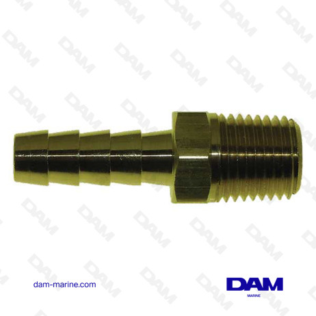 CONECTOR DE COMBUSTIBLE RECTO - 1/4 X 8MM