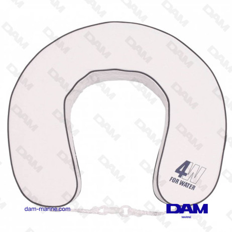 WHITE HORSESHOE BUOY BU100010