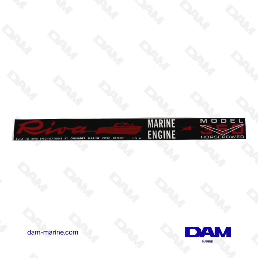 STICKER ROCKER COVER COMPLETE RIVA 350HP