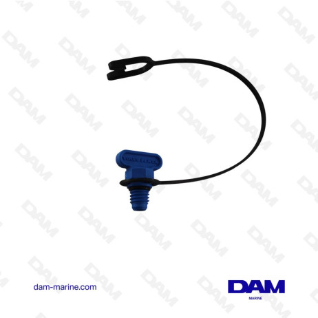 VOLVO BLUE PLASTIC DRAIN PLUG