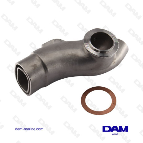 MERCRUISER DIESEL STAINLESS STEEL EXHAUST ELBOW