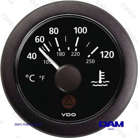 VDO TEMPERATURE GAUGE BLACK