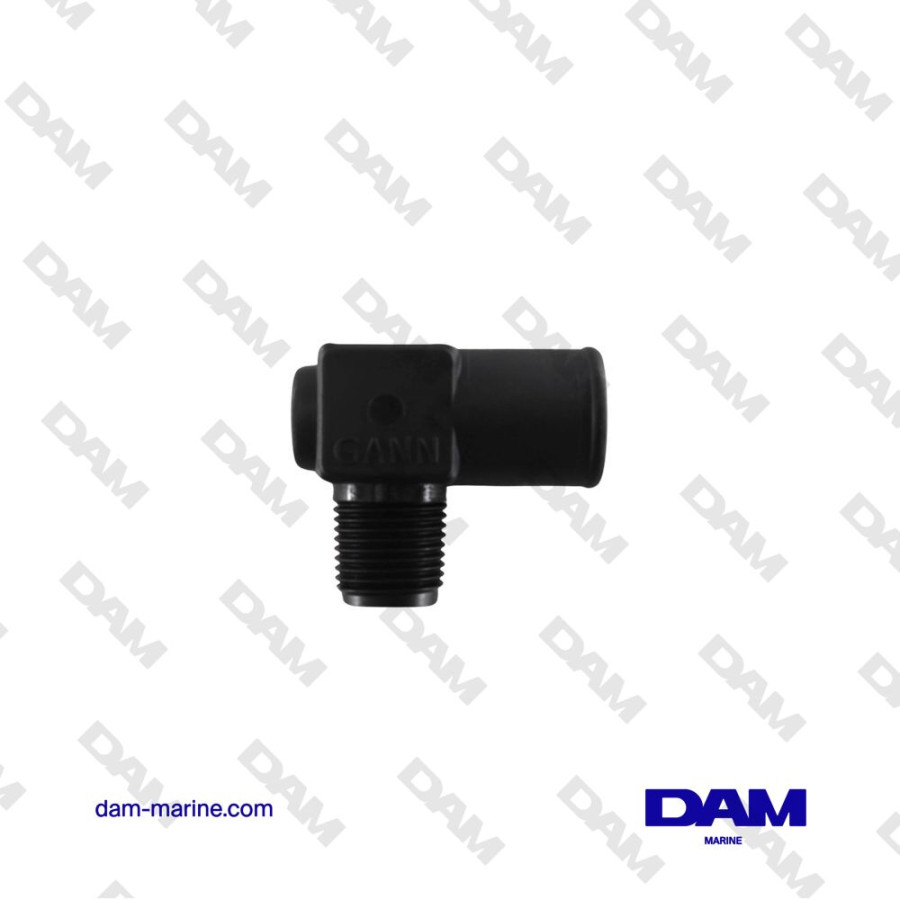 PLASTIC ELBOW WATER FITTING 90° MM - 1/2 NPT X 1"