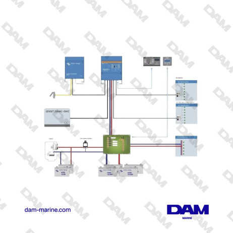 COMBI QUATRO 12/230V 5000VA 100A