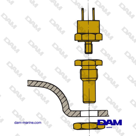 SONDE POUR ALARME DE TEMPERATURE D'ECHAPPEMENT POUR MF/MV/LSG/MGS/MGL/MGP