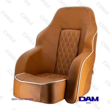 COMMANDER SIÈGE HAUT DE GAMME AVEC ASSISE RABATTABLE MARRON ORANGÉ