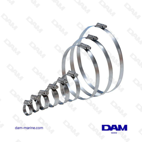 COLLIERS D 12-22 MM, ACIER INOXYDABLE 304 (PRIX PAR PIÈCE)