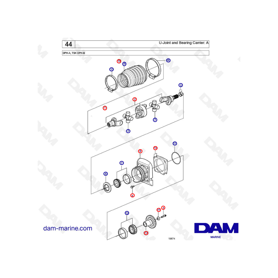 U-Joint and Bearing Carrier DPH-A & DPH-B