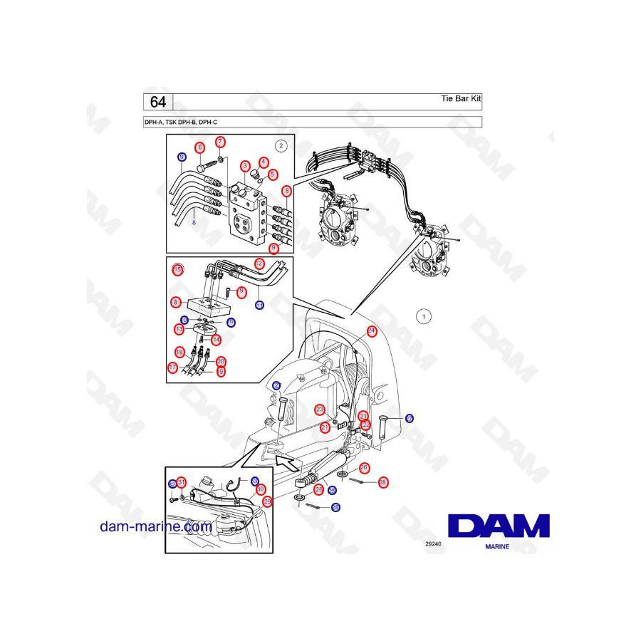 Tie bar Kit - DPH-A / DPH-B / DPH-C