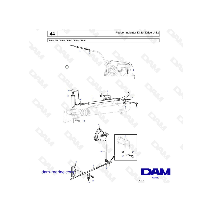 Rudder Indicator Kit for Drive Units