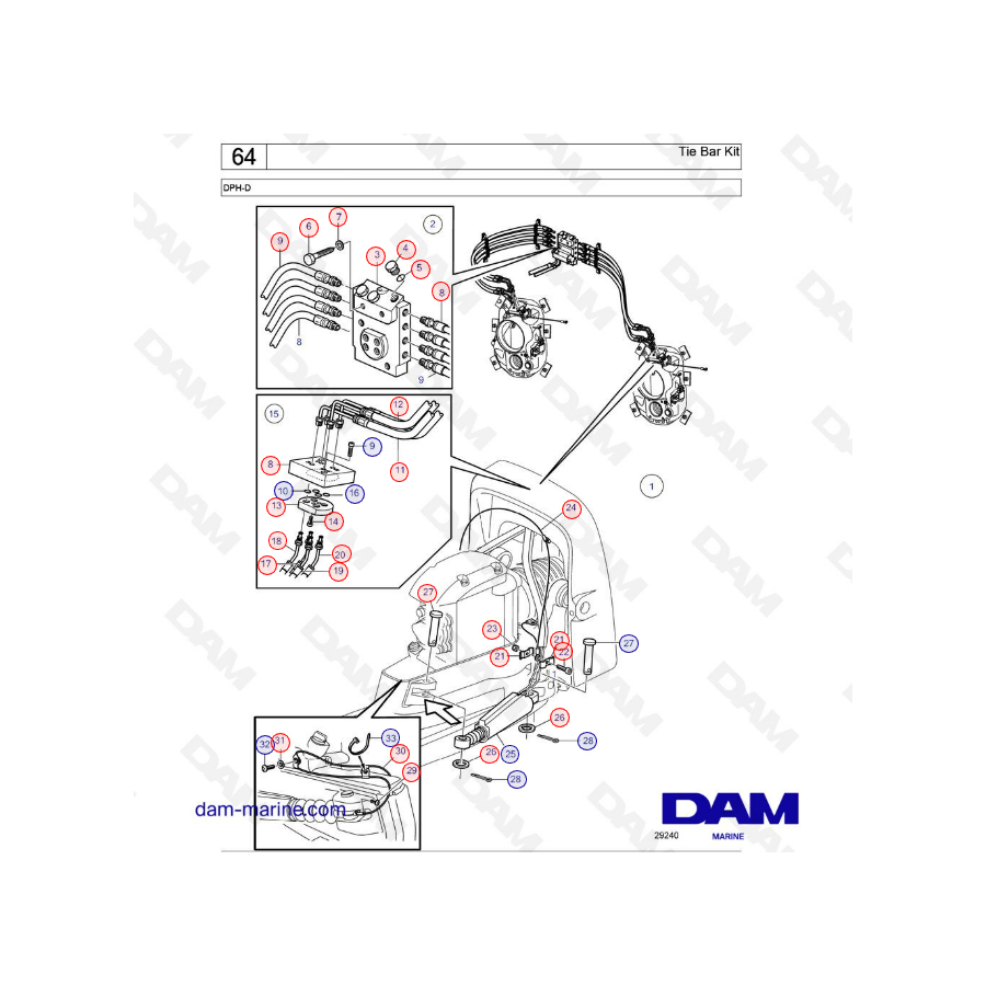 DPH-D Tie bar kit