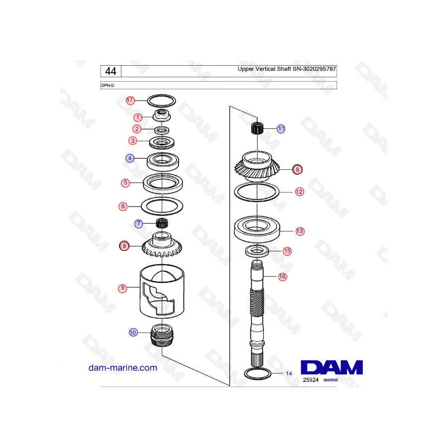 DPH-D U-joint and bearing carrier