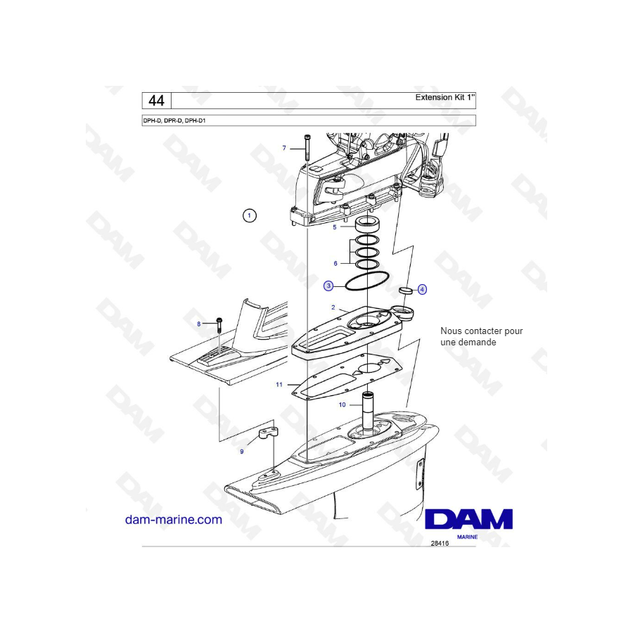 DPH-D, DPR-D, DPH-D1 Extension kit