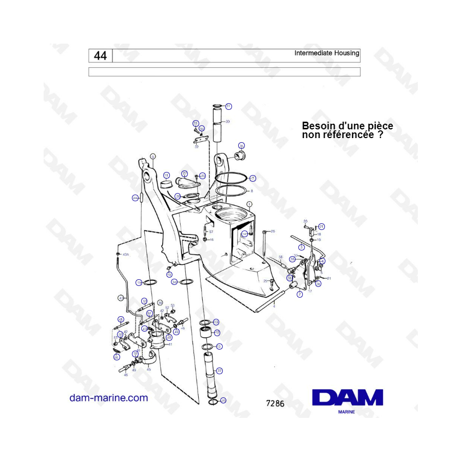 Carter intermédiaire Volvo Penta 280 - 290DP