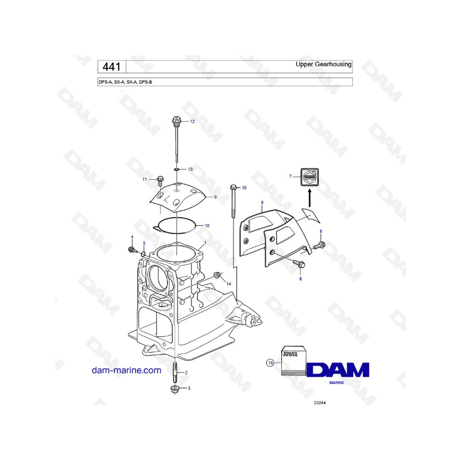 DPS-A, SX-A, SX-B : Haut d'embase