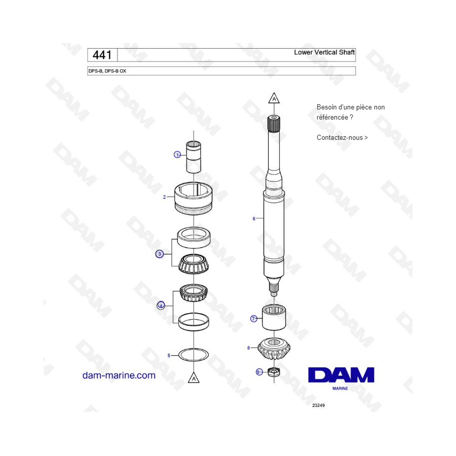 DPS-B, DPS-B OX Lower Vertical Shaft