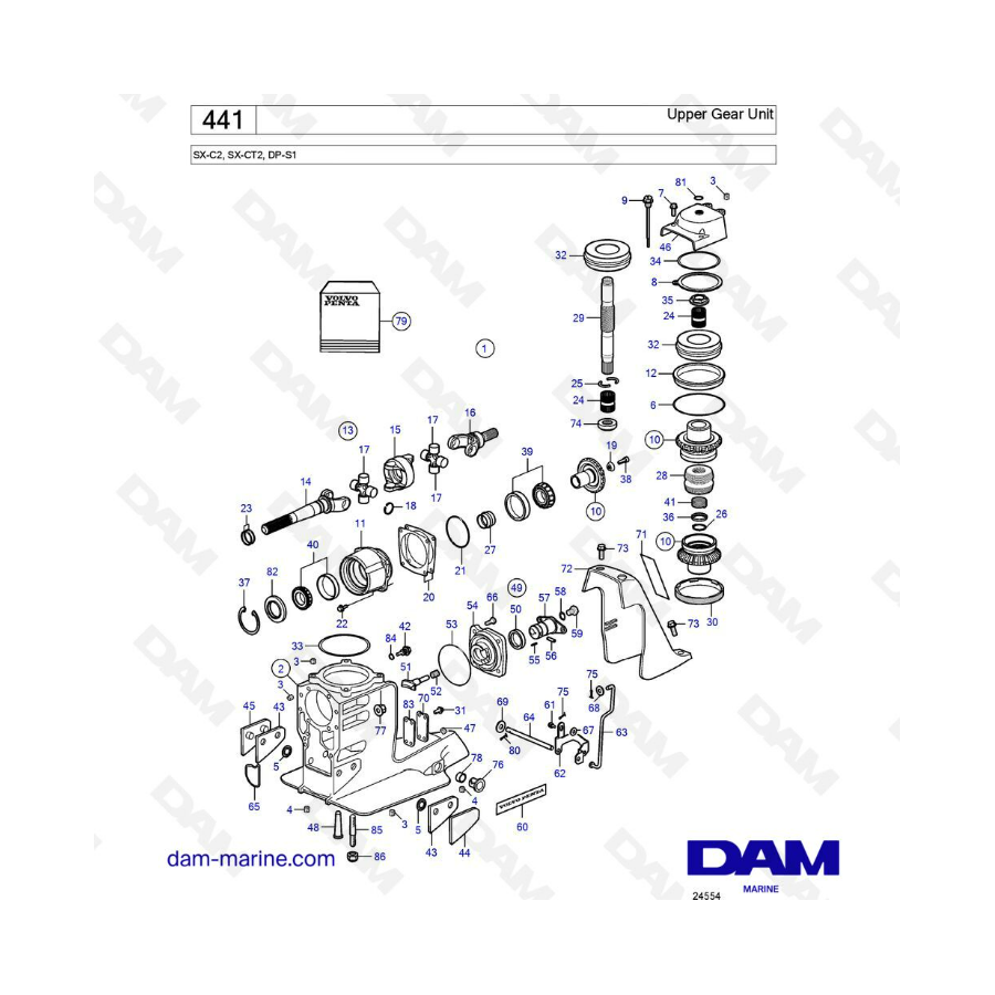 SX-C2, SX-CT2, DP-S1 Haut d'embase