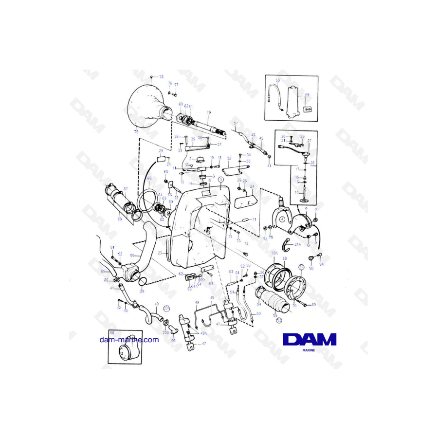 Vue éclatée Platine DP-A