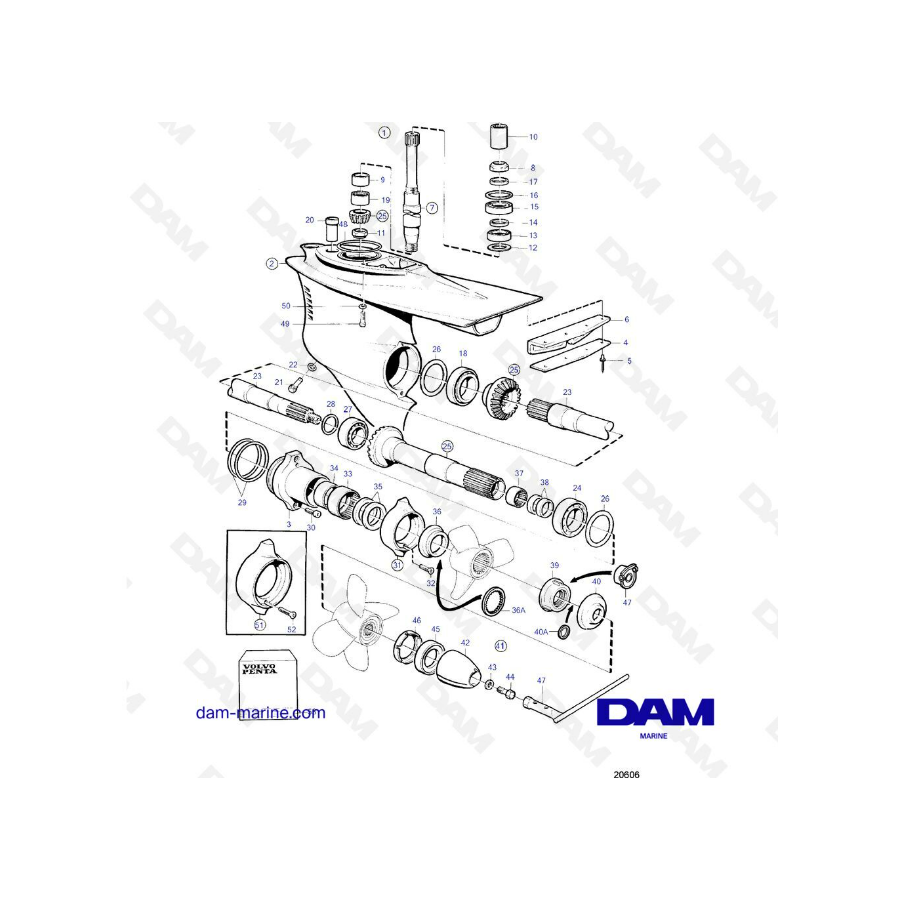 Exploded view Lower base DP-E