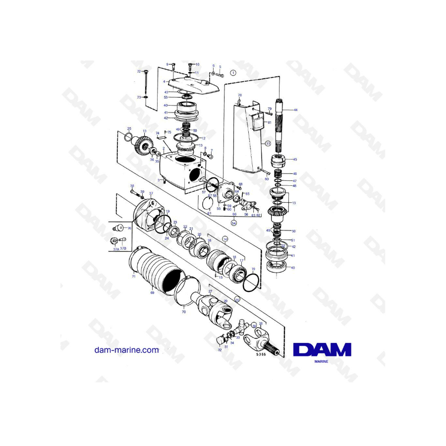 270 - 270T base superior vista despiezada